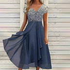Hannah - Women’s Formal Gradient Maxi Dress