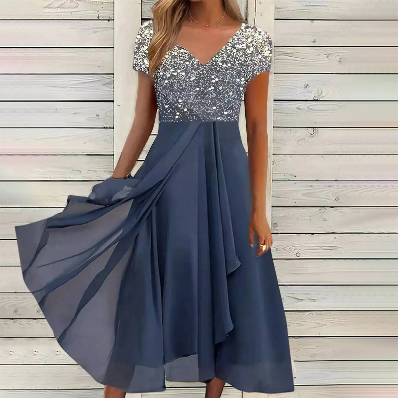Hannah - Women’s Formal Gradient Maxi Dress