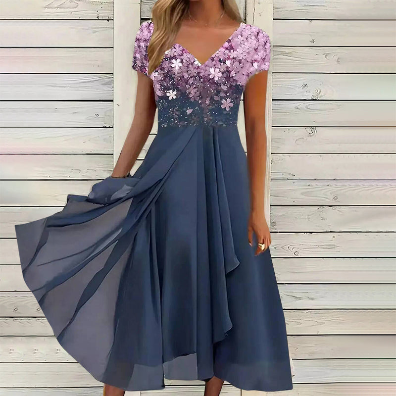 Hannah - Women’s Formal Gradient Maxi Dress