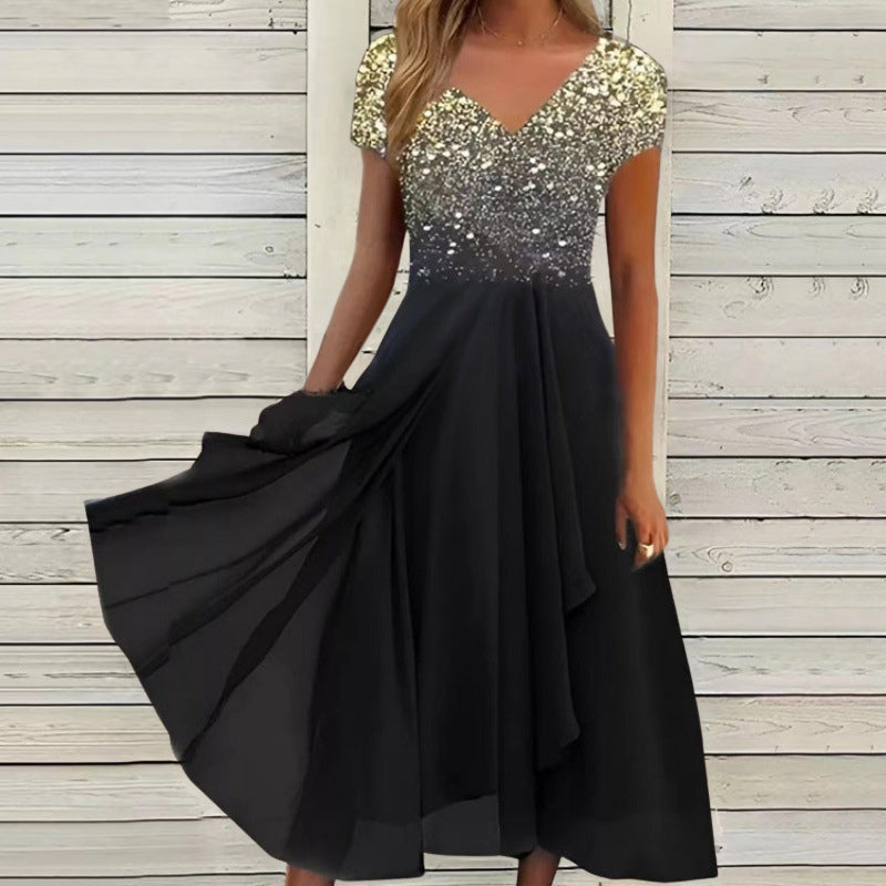 Hannah - Women’s Formal Gradient Maxi Dress