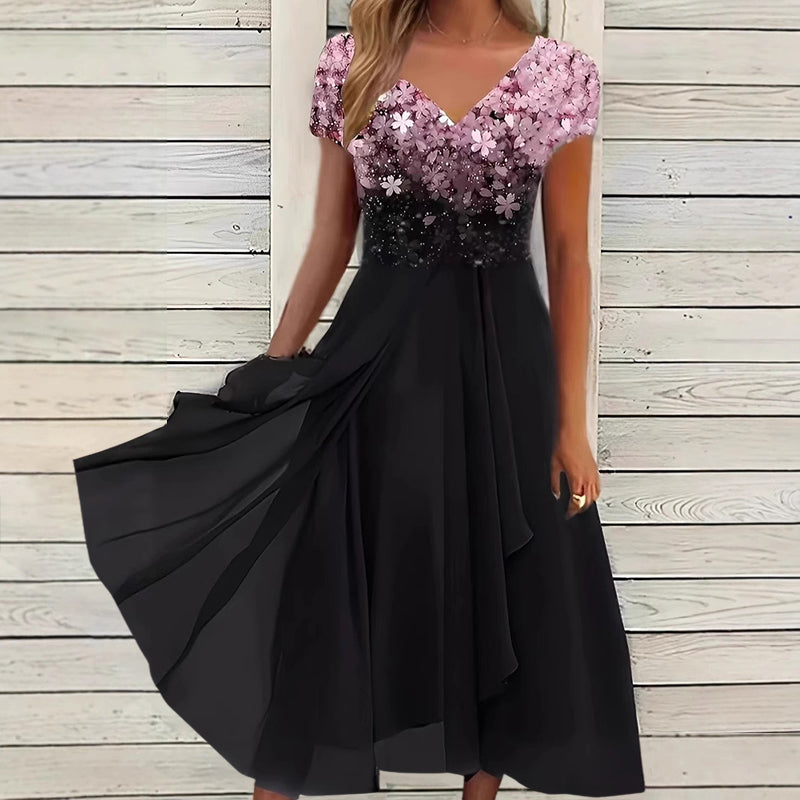 Hannah - Women’s Formal Gradient Maxi Dress
