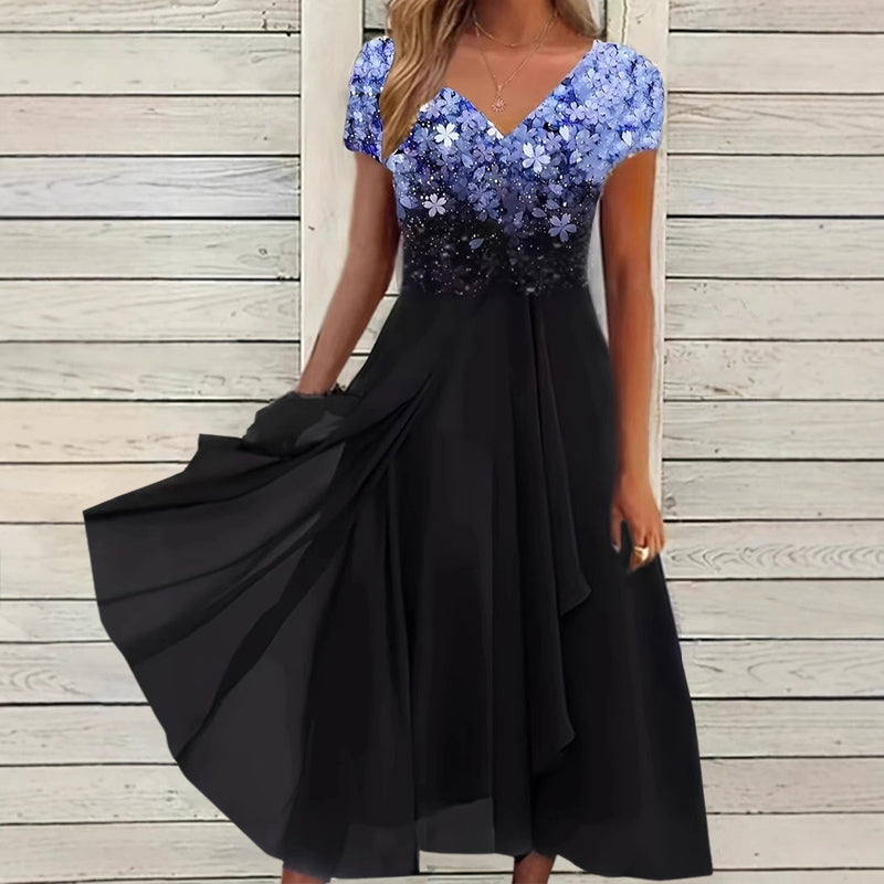 Hannah - Women’s Formal Gradient Maxi Dress