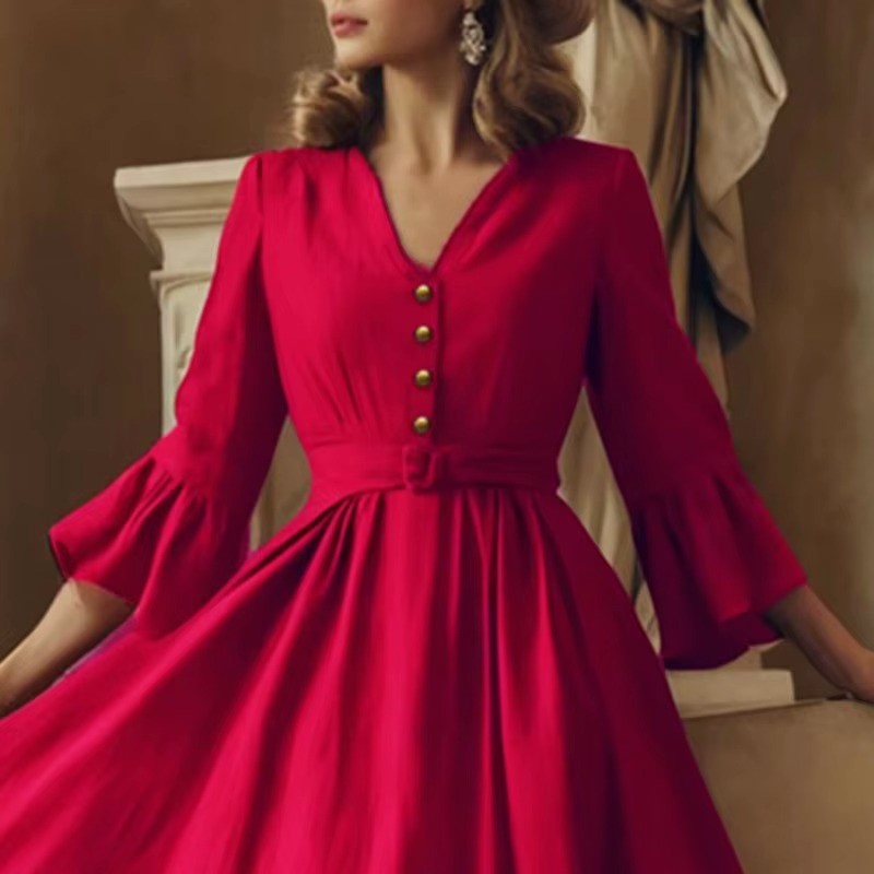Harper - Women’s Elegant Midi Dress