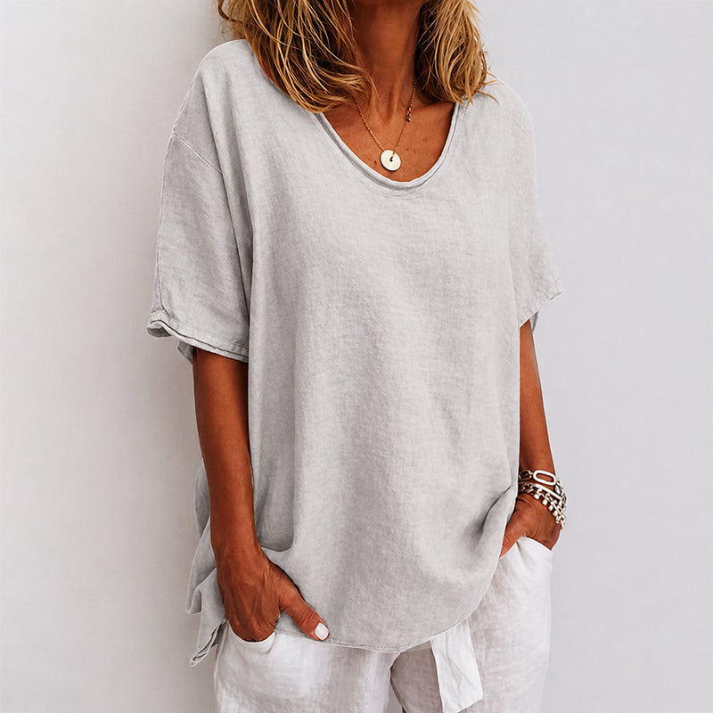 Heather - Women’s Relaxed Loose-Fit Comfort Shirt