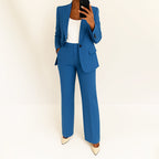 Isabelle - Women’s Tailored Blazer and Wide-Leg Pants Set