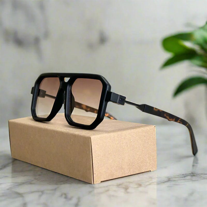 Isadora - Women’s Retro Square Frame Sunglasses
