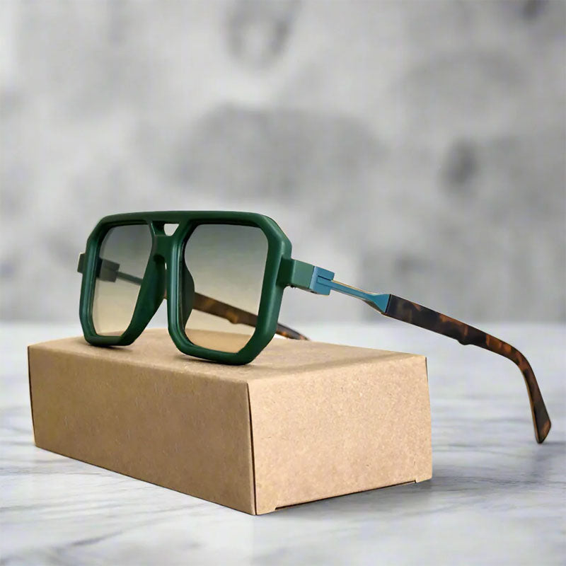 Isadora - Women’s Retro Square Frame Sunglasses