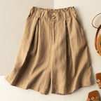 Jenna - Women's Wide-Leg Linen Summer Shorts