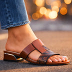 Jessica - Women’s Chic Snake Pattern Mule Sandals