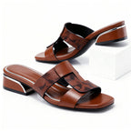 Jessica - Women’s Chic Snake Pattern Mule Sandals