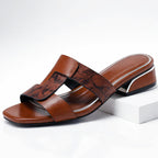 Jessica - Women’s Chic Snake Pattern Mule Sandals