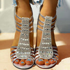 Joanne - Women's Strappy Rhinestone Sandals
