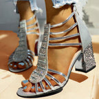 Joanne - Women's Strappy Rhinestone Sandals