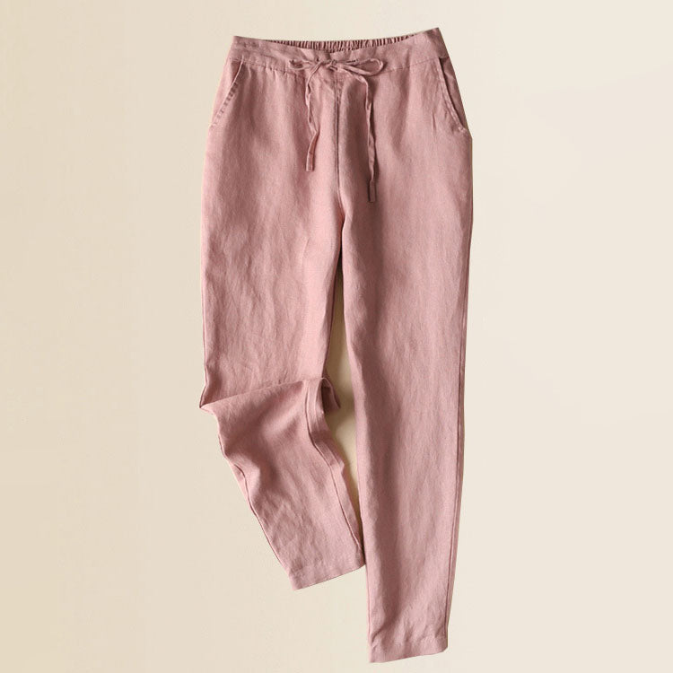 Jules - Women's Soft Drawstring Tapered Pants