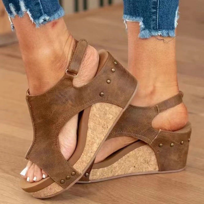 Kathleen - Women’s Platform Wedge Sandals