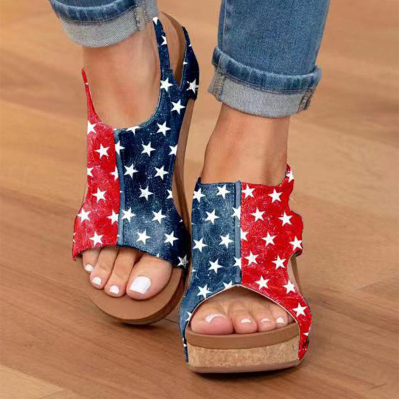 Kathleen - Women’s Platform Wedge Sandals