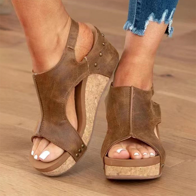 Kathleen - Women’s Platform Wedge Sandals