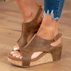 Kathleen - Women’s Platform Wedge Sandals
