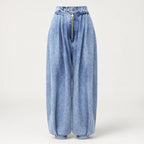 Katie - Women's High-Waisted Balloon Denim Pants