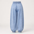 Katie - Women's High-Waisted Balloon Denim Pants