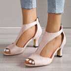 Kaylee - Women’s Elegant Cutout Heeled Sandals