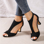 Kaylee - Women’s Elegant Cutout Heeled Sandals