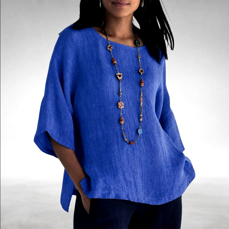 Lara - Lightweight Relaxed Fit Summer Blouse