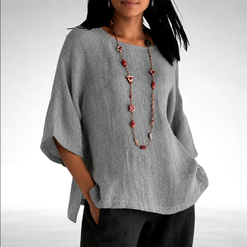 Lara - Lightweight Relaxed Fit Summer Blouse