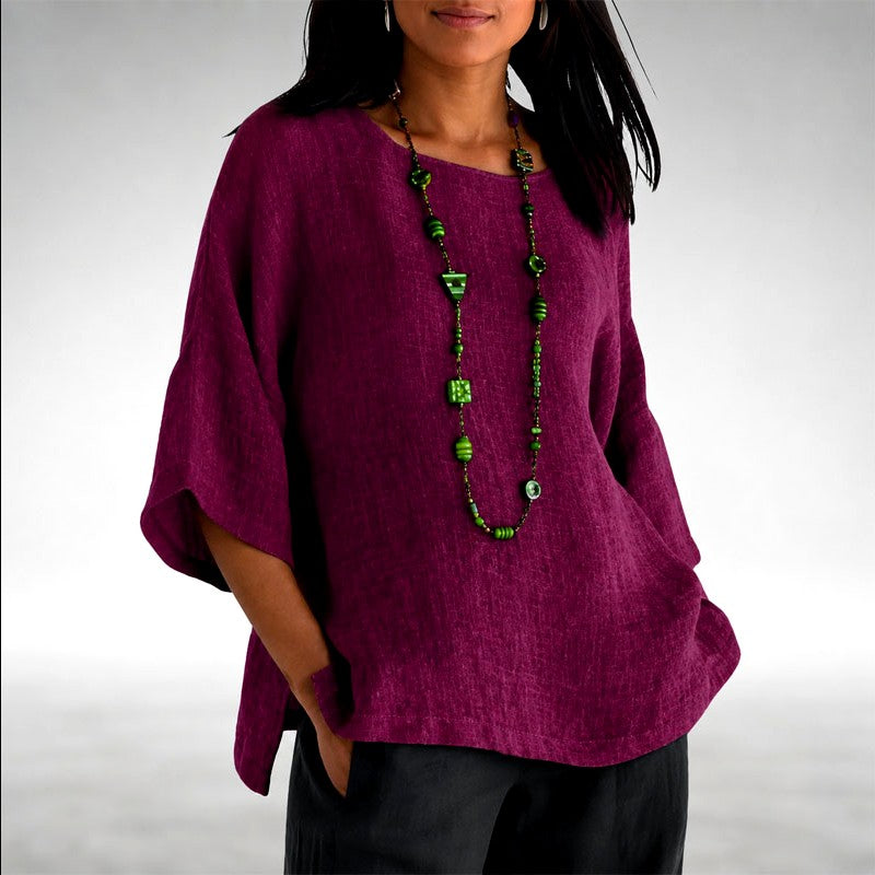 Lara - Lightweight Relaxed Fit Summer Blouse