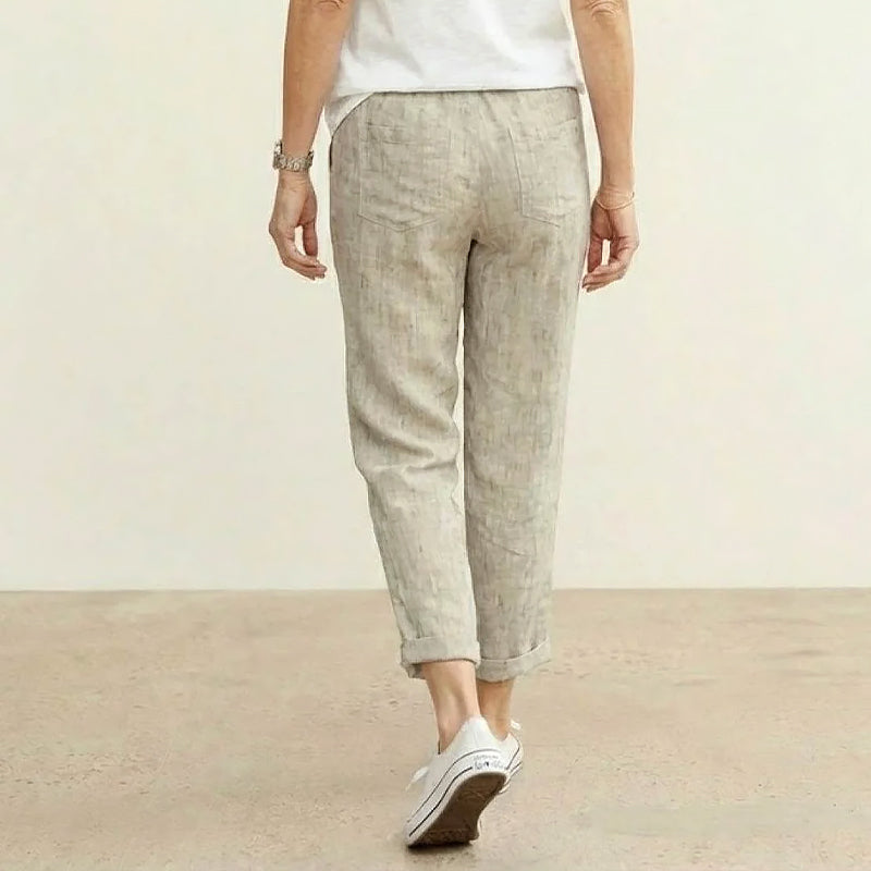 Leah - Women’s Cotton Drawstring Pants with Relaxed Fit