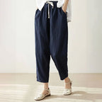 Leah - Women’s Cotton Drawstring Pants with Relaxed Fit
