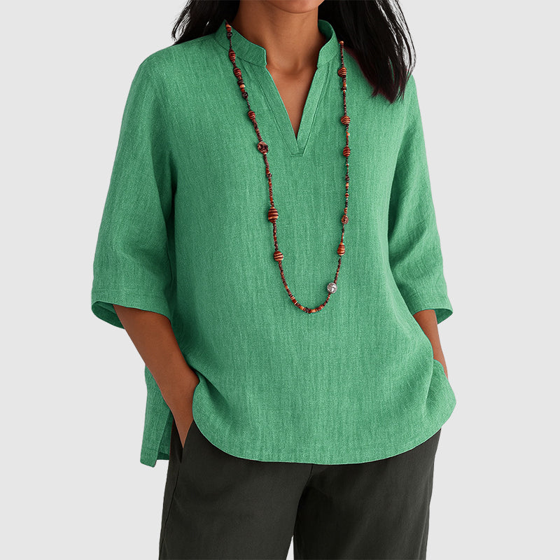 Lily - Women’s Relaxed Fit V-Neck Top