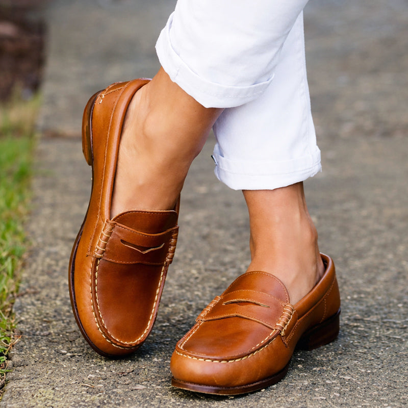 Luna - Round Toe Slip-On Loafers