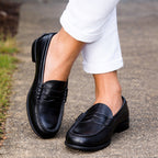 Luna - Round Toe Slip-On Loafers