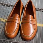 Luna - Round Toe Slip-On Loafers