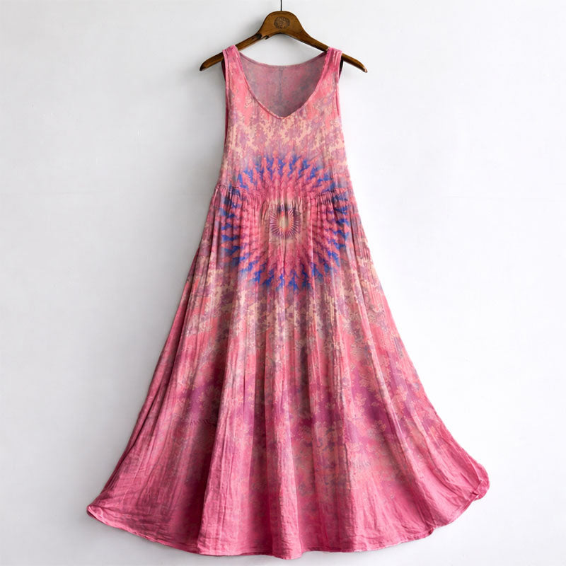 Madison - Casual Sleeveless Long Boho Dress
