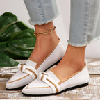 Margaret - Women’s Knit Pointed Toe Loafers