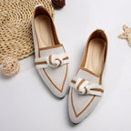 Margaret - Women’s Knit Pointed Toe Loafers
