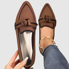 Margaret - Women’s Knit Pointed Toe Loafers