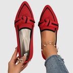 Margaret - Women’s Knit Pointed Toe Loafers