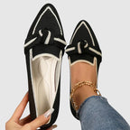 Margaret - Women’s Knit Pointed Toe Loafers