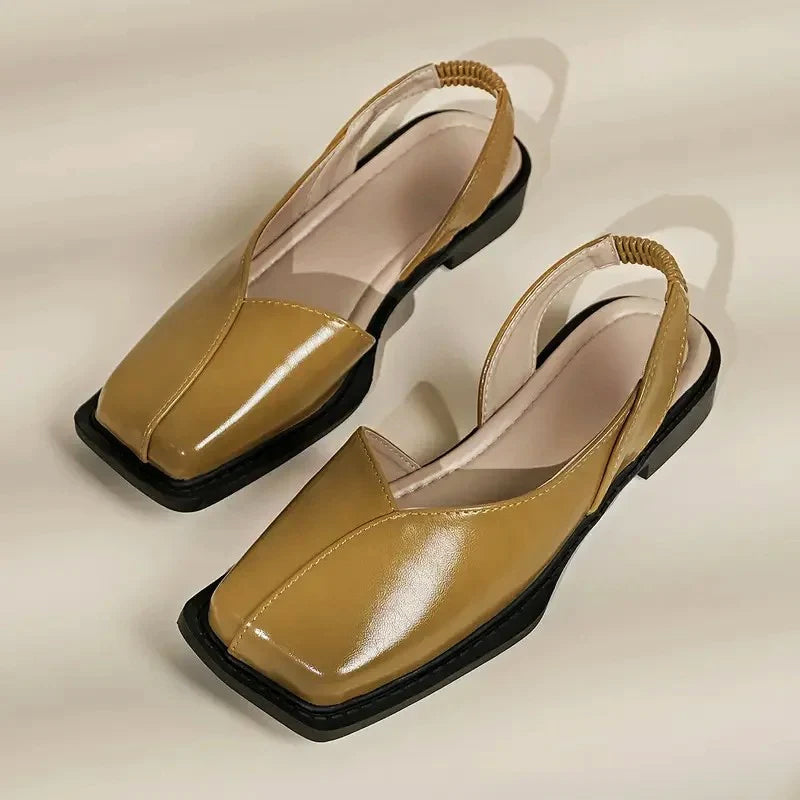 Margot - Women’s Elegant Square Toe Flats