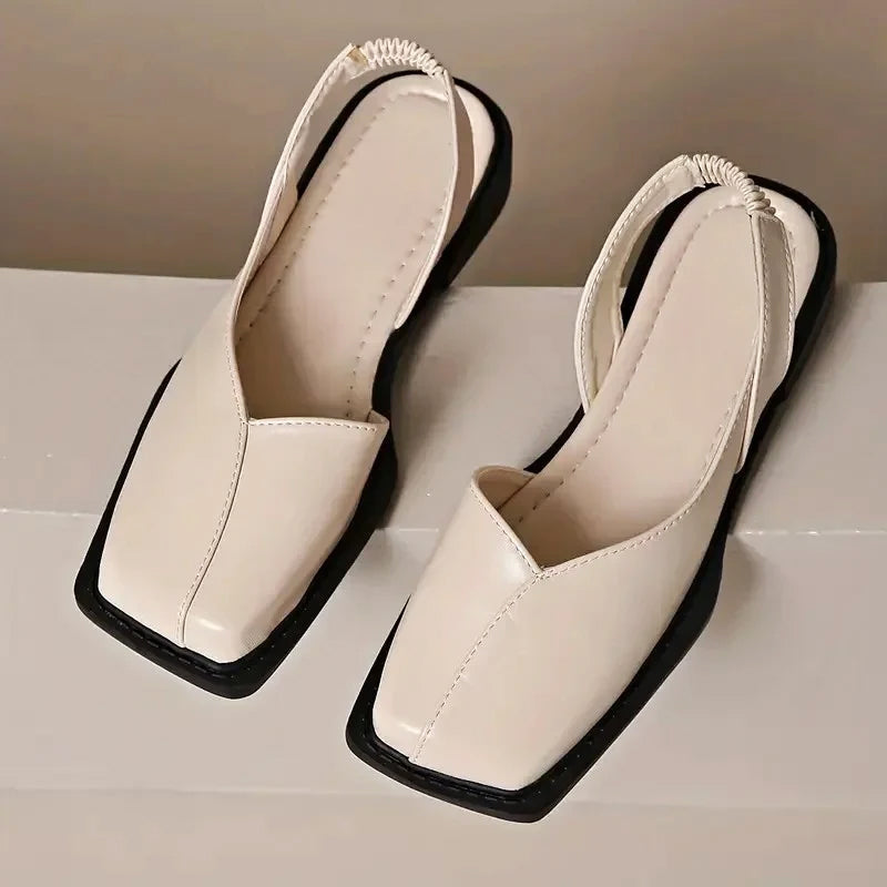 Margot - Women’s Elegant Square Toe Flats