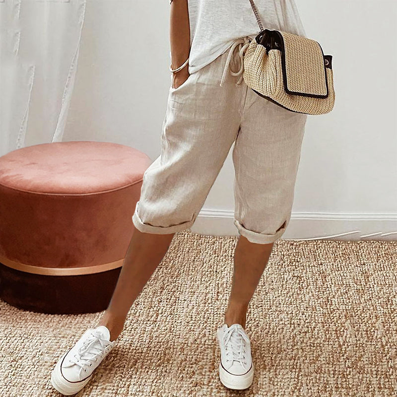 Holly - Women's Cotton Knee Length Casual Shorts