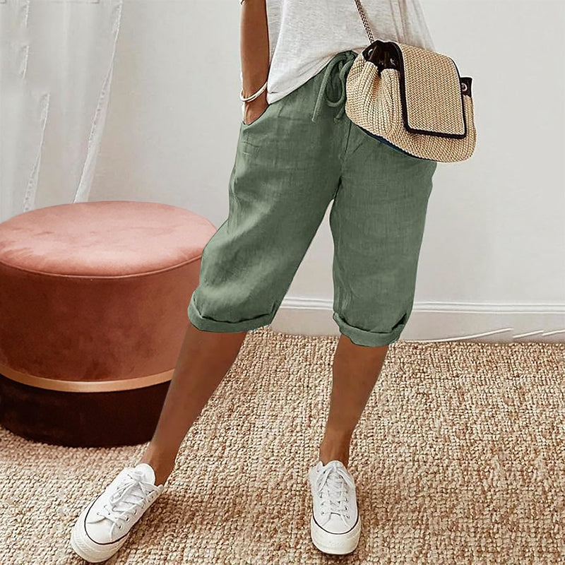 Holly - Women's Cotton Knee Length Casual Shorts
