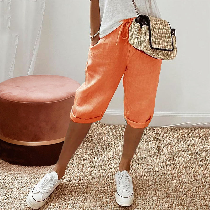 Holly - Women's Cotton Knee Length Casual Shorts