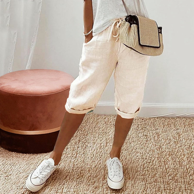 Holly - Women's Cotton Knee Length Casual Shorts