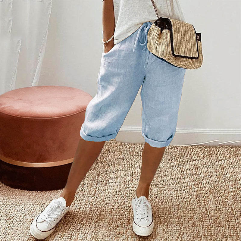 Holly - Women's Cotton Knee Length Casual Shorts