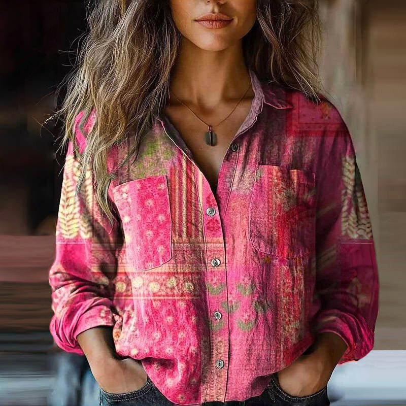 Miley - Women’s Colorful Bohemian Blouse