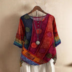 Millie - Women's Boho Pattern Relaxed Top